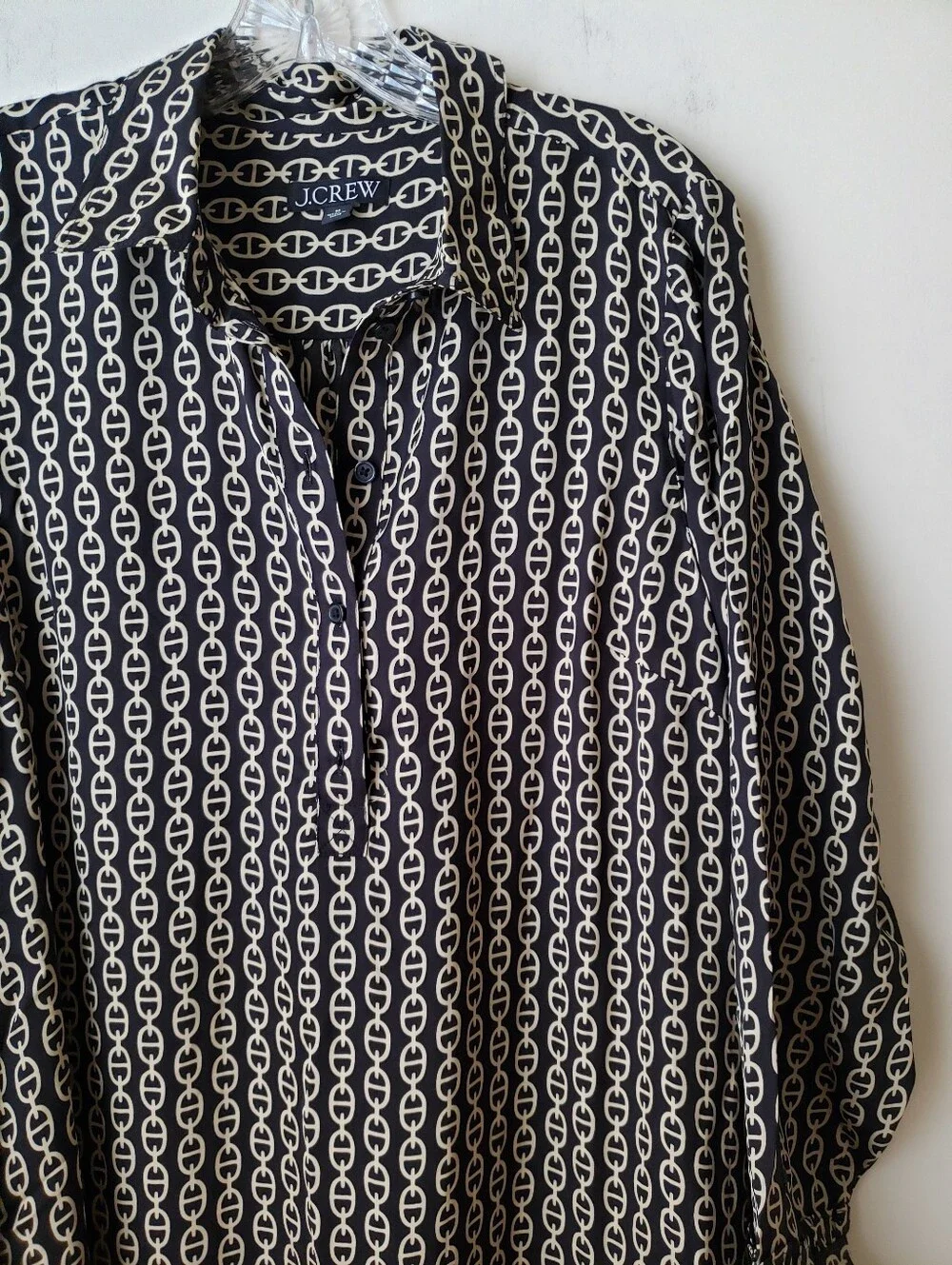 J. Crew Amelia Shirt Dress With Ruffle Hem